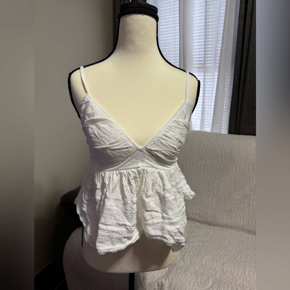 Hollister White Camisole Top